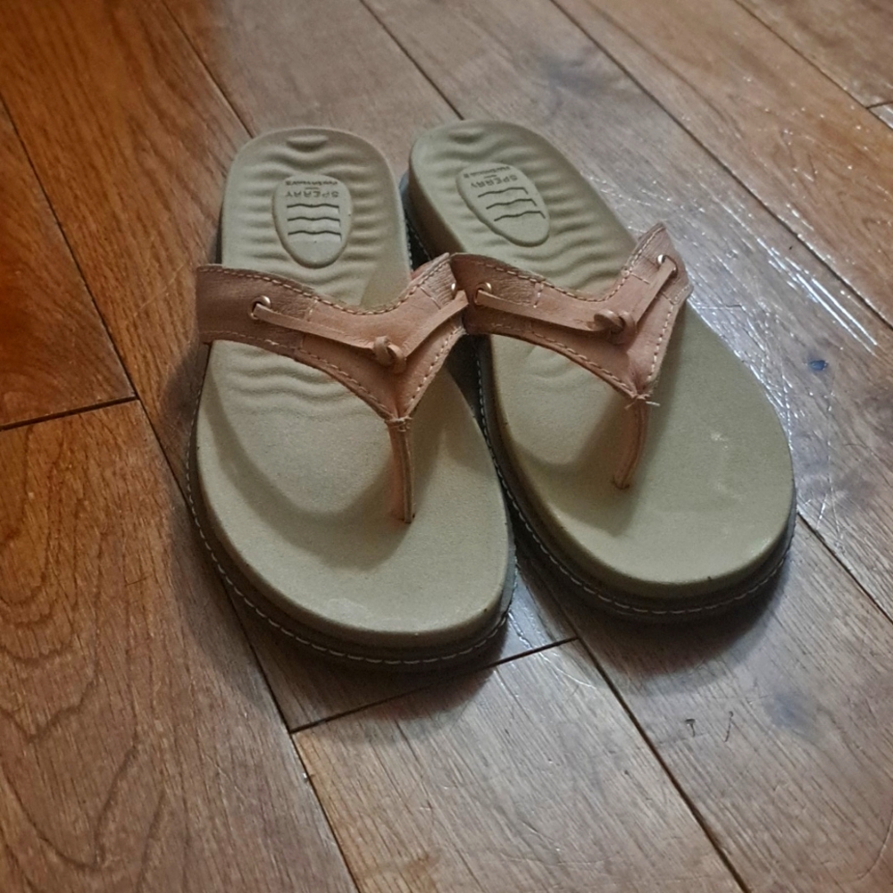 NEW SPERRY Waveside Plushwave Thong Sandal. Size 6 - Picture 6 of 9